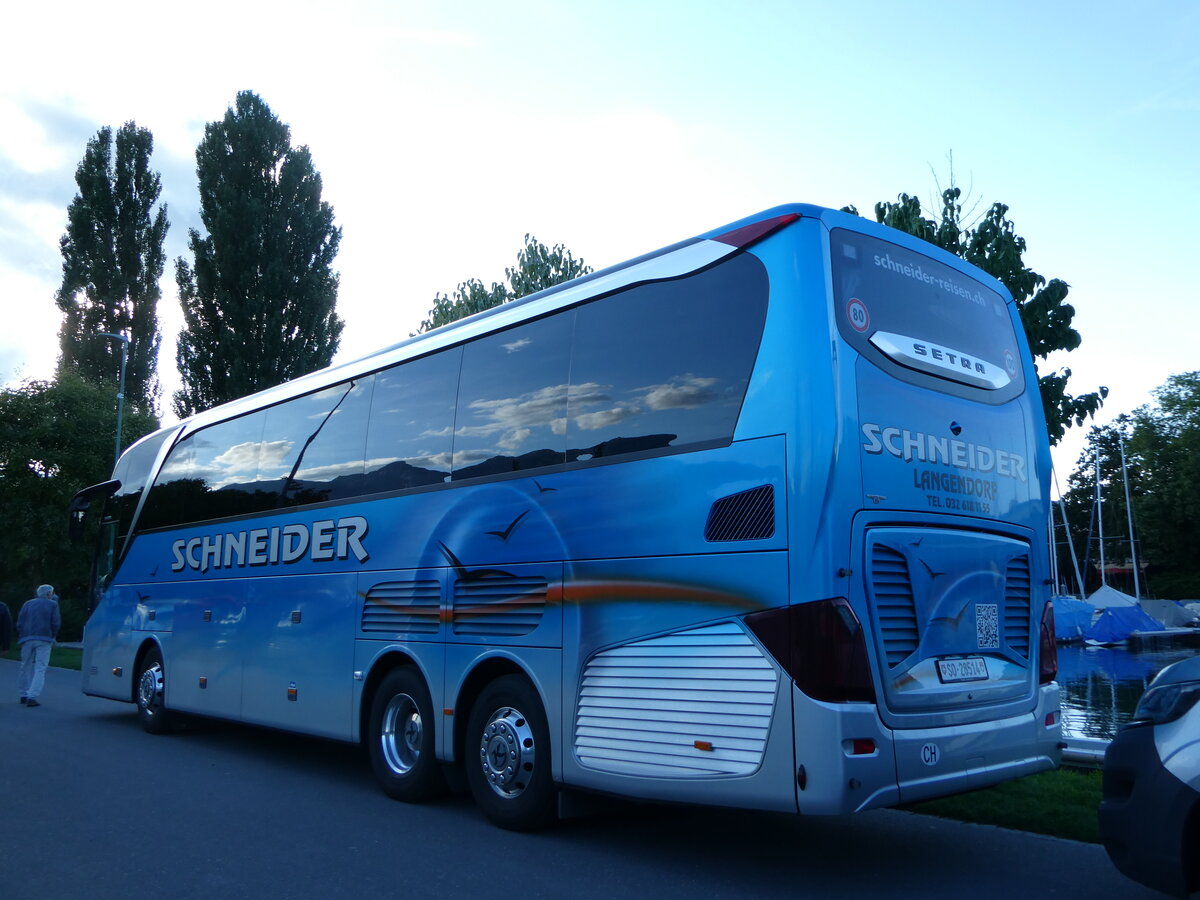 (253'525) - Schneider, Langendorf - SO 28'514 - Setra am 7. August 2023 in Thun, Strandbad