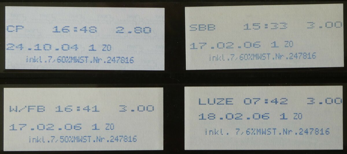 (253'770) - BVB-Einzelbillette am 13. August 2023 in Thun