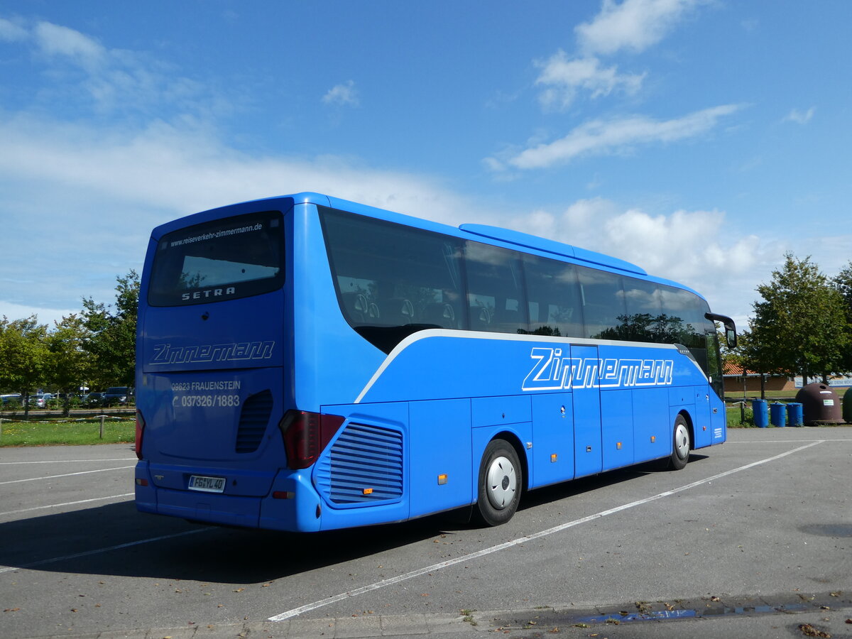 (254'577) - Zimmermann, Frauenstein - FG-YL 40 - Setra am 1. September 2023 in Putgarten, Parkplatz