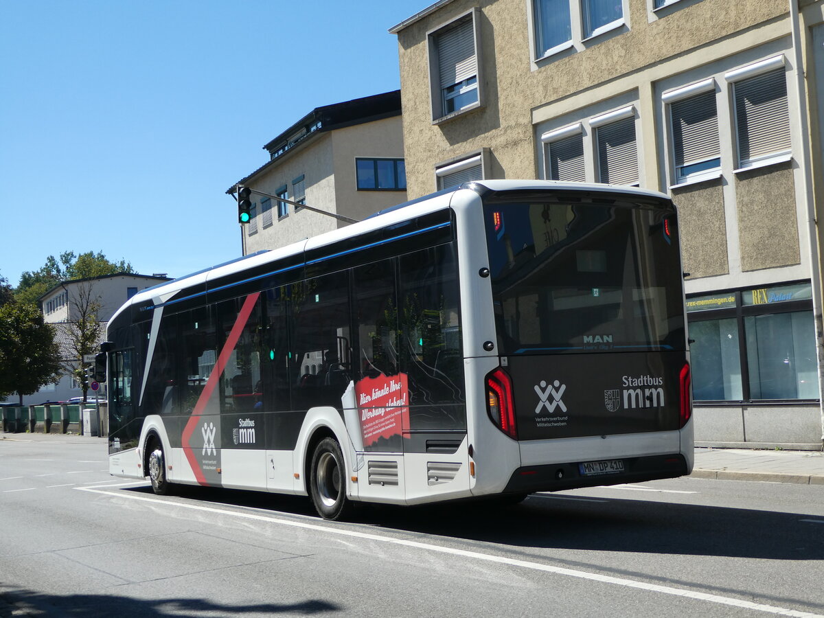 (254'784) - BBS Brandner, Krumbach - MN-DP 410 - MAN am 4. September 2023 beim Bahnhof Memmingen