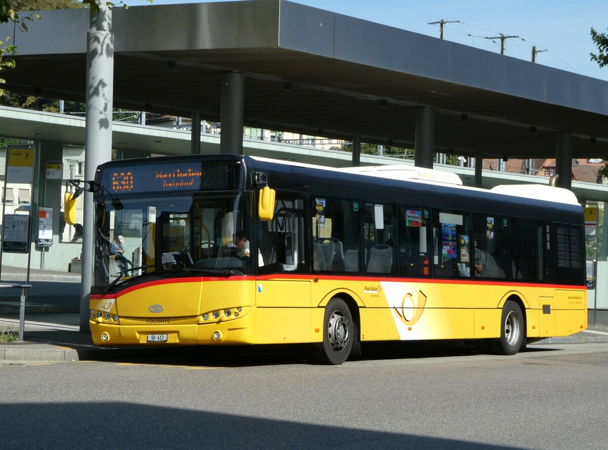 (255'269) - Rattin, Neuhausen - Nr. 297(13)/SH 413/PID 10'121 - Solaris am 17. September 2023 beim Bahnhof Schaffhausen