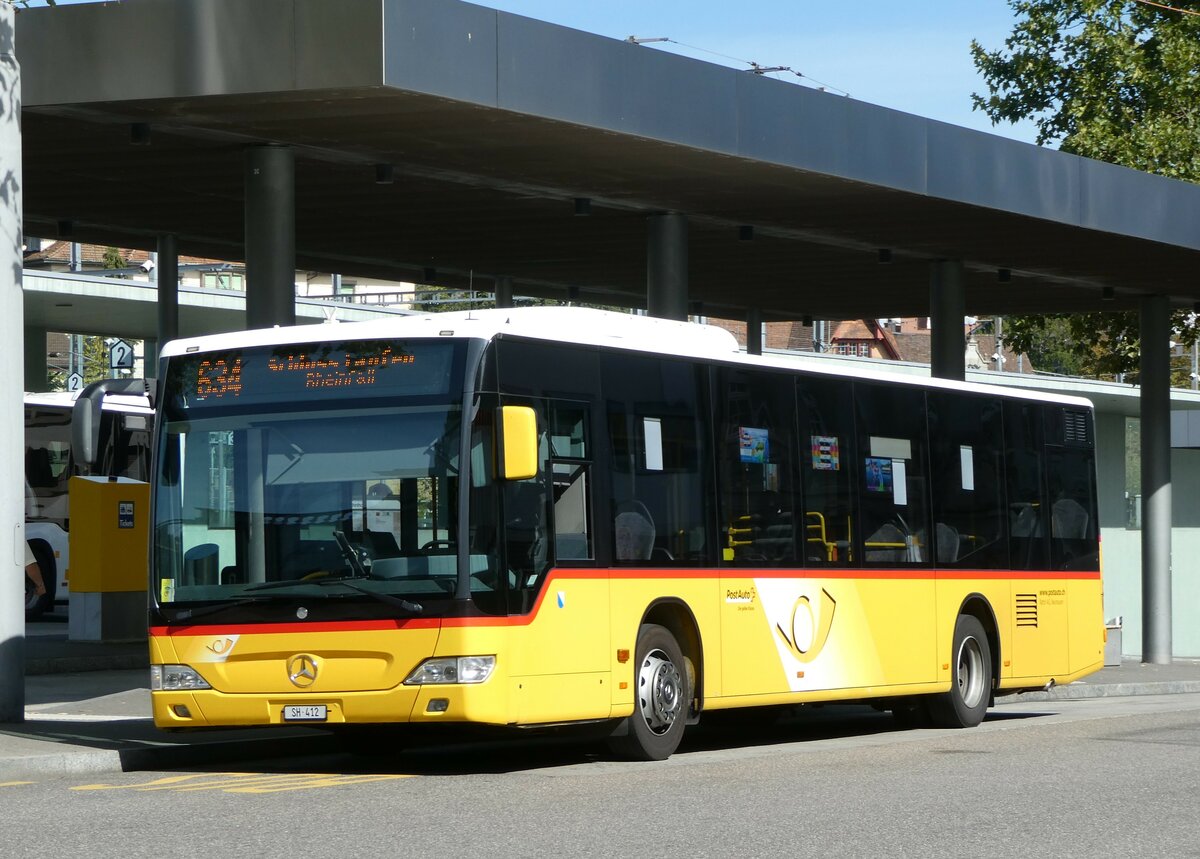 (255'273) - Rattin, Neuhausen - Nr. 284(12)/SH 412/PID 5564 - Mercedes am 17. September 2023 beim Bahnhof Schaffhausen 