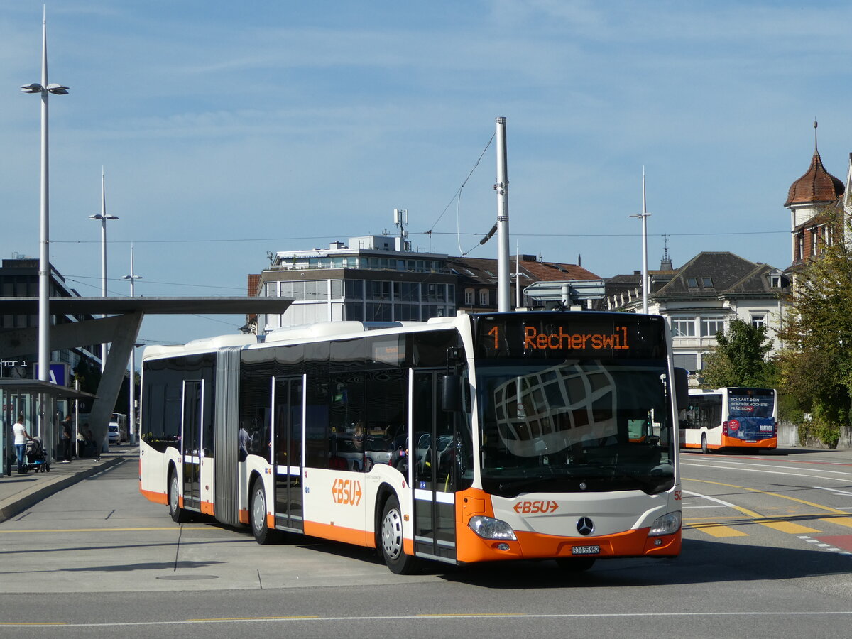 (255'635) - BSU Solothurn - Nr. 52/SO 155'952 - Mercedes am 28. September 2023 beim Hauptbahnhof Solothurn