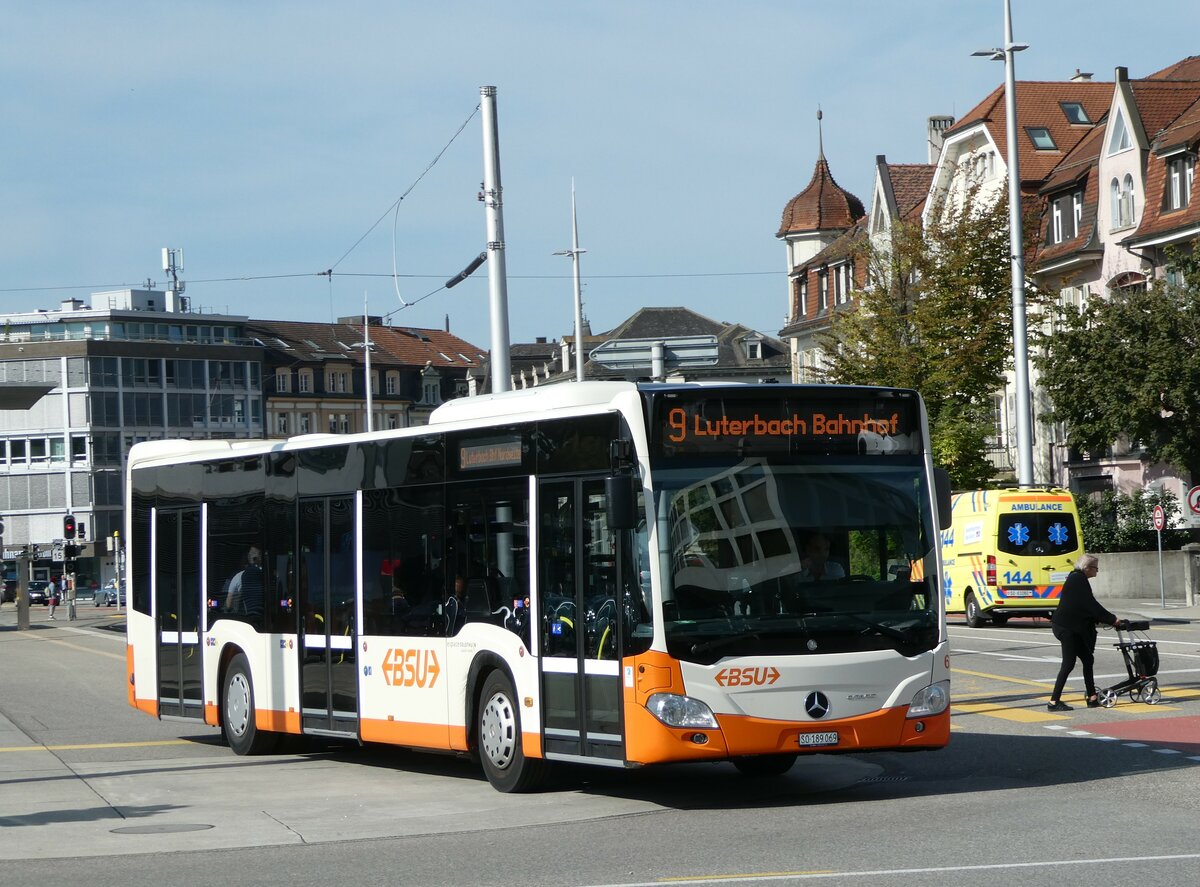 (255'642) - BSU Solothurn - Nr. 69/SO 189'069 - Mercedes am 28. September 2023 beim Hauptbahnhof Solothurn