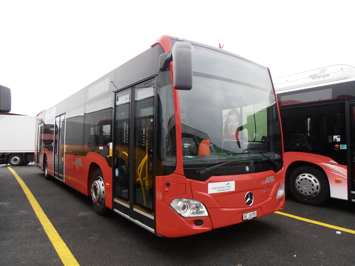 (257'494) - AFA Adelboden - Nr. 93/BE 26'705 - Mercedes am 9. Dezember 2023 in Kerzers, Interbus