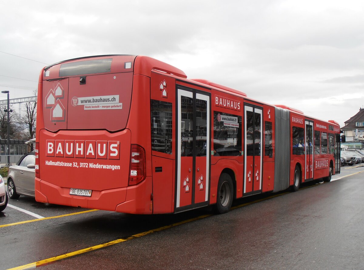 (257'623) - STI Thun - Nr. 707/BE 835'707 - Mercedes am 14. Dezember 2023 in Thun, CarTerminal