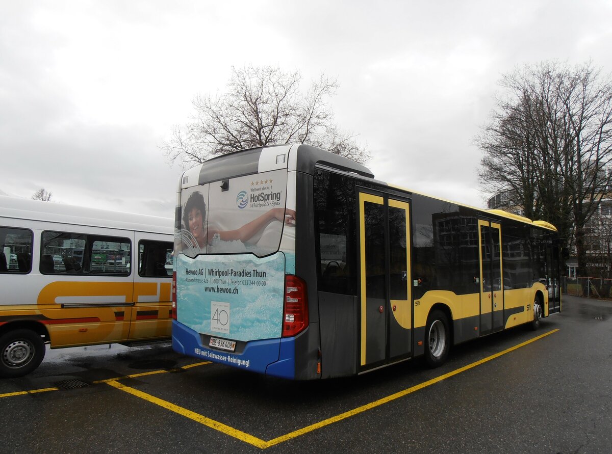 (257'627) - STI Thun - Nr. 408/BE 836'408 - Mercedes am 14. Dezember 2023 bei der Schifflndte Thun