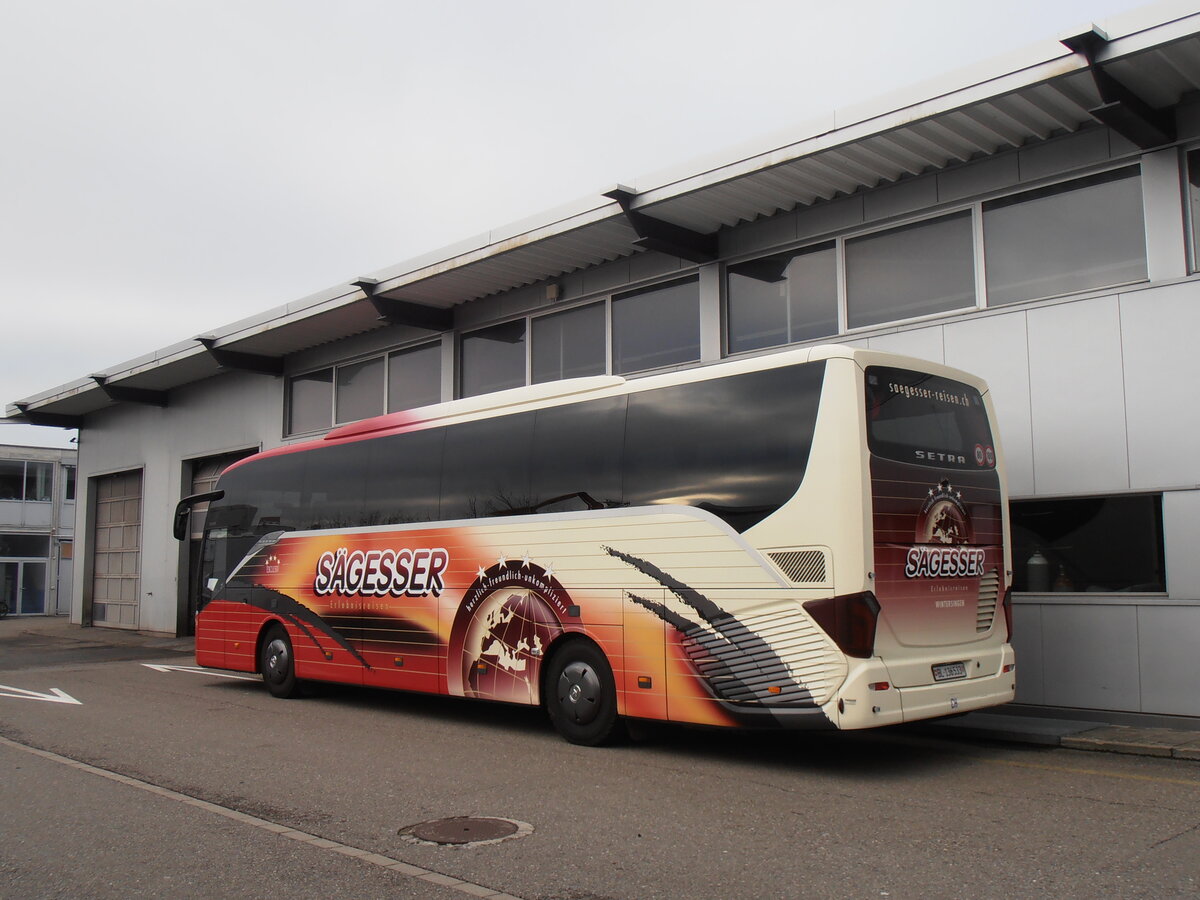 (257'686) - Sgesser, Wintersingen - Nr. 8/BL 136'533 - Setra am 16. Dezember 2023 in Winterthur, Merbag