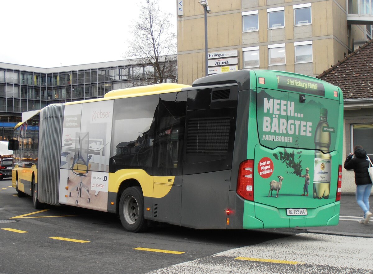 (257'797) - STI Thun - Nr. 164/BE 752'164 - Mercedes am 21. Dezember 2023 beim Bahnhof Thun