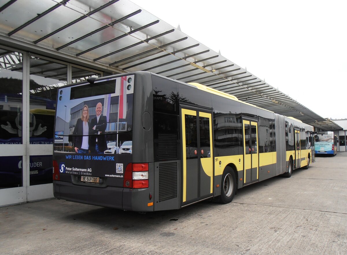 (258'101) - STI Thun - Nr. 700/BE 849'700 - MAN am 2. Januar 2024 in Thun, Garage