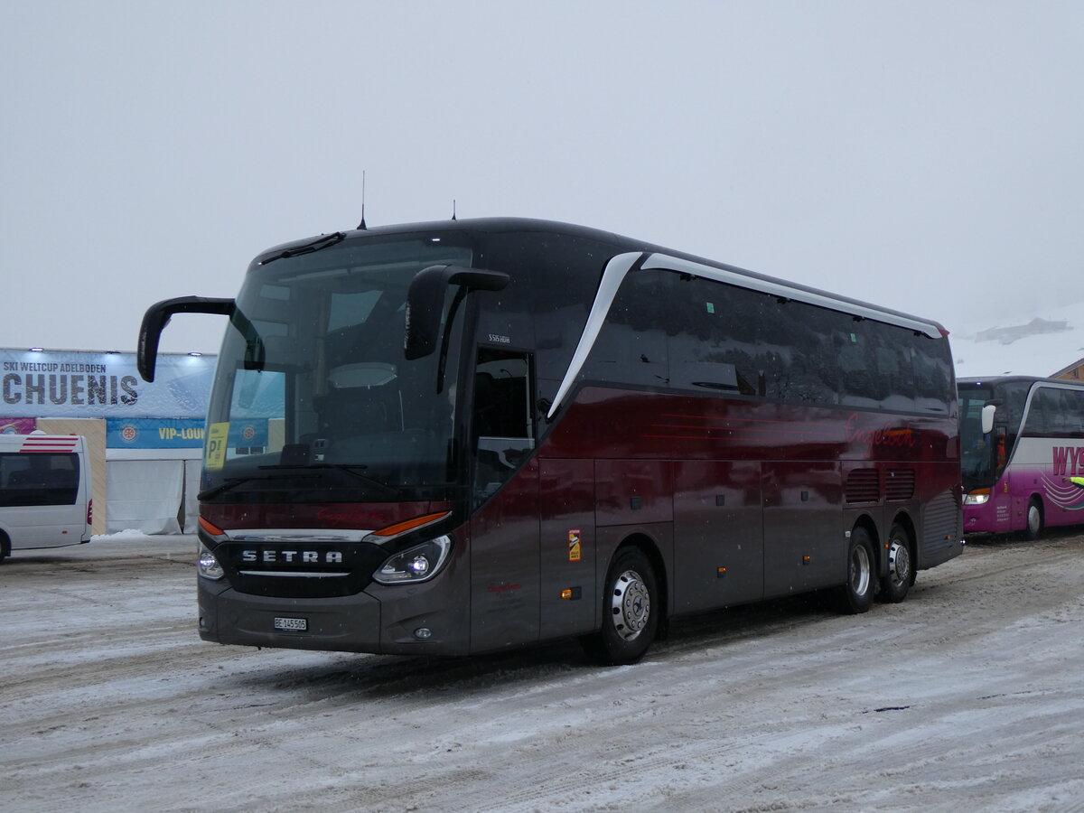 (258'241) - Engeloch, Riggisberg - BE 145'505 - Setra am 6. Januar 2024 in Adelboden, Weltcup