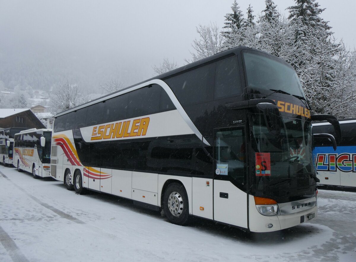 (258'343) - Schuler, Feusisberg - SZ 1973 - Setra am 6. Januar 2024 in Adelboden, ASB