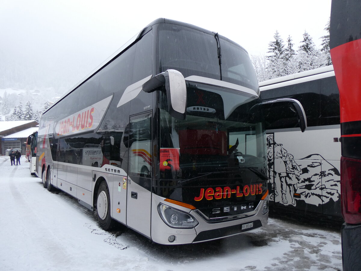 (258'359) - Jean-Louis, Ftigny - Nr. 76/FR 300'467 - Setra am 6. Januar 2024 in Adelboden, ASB