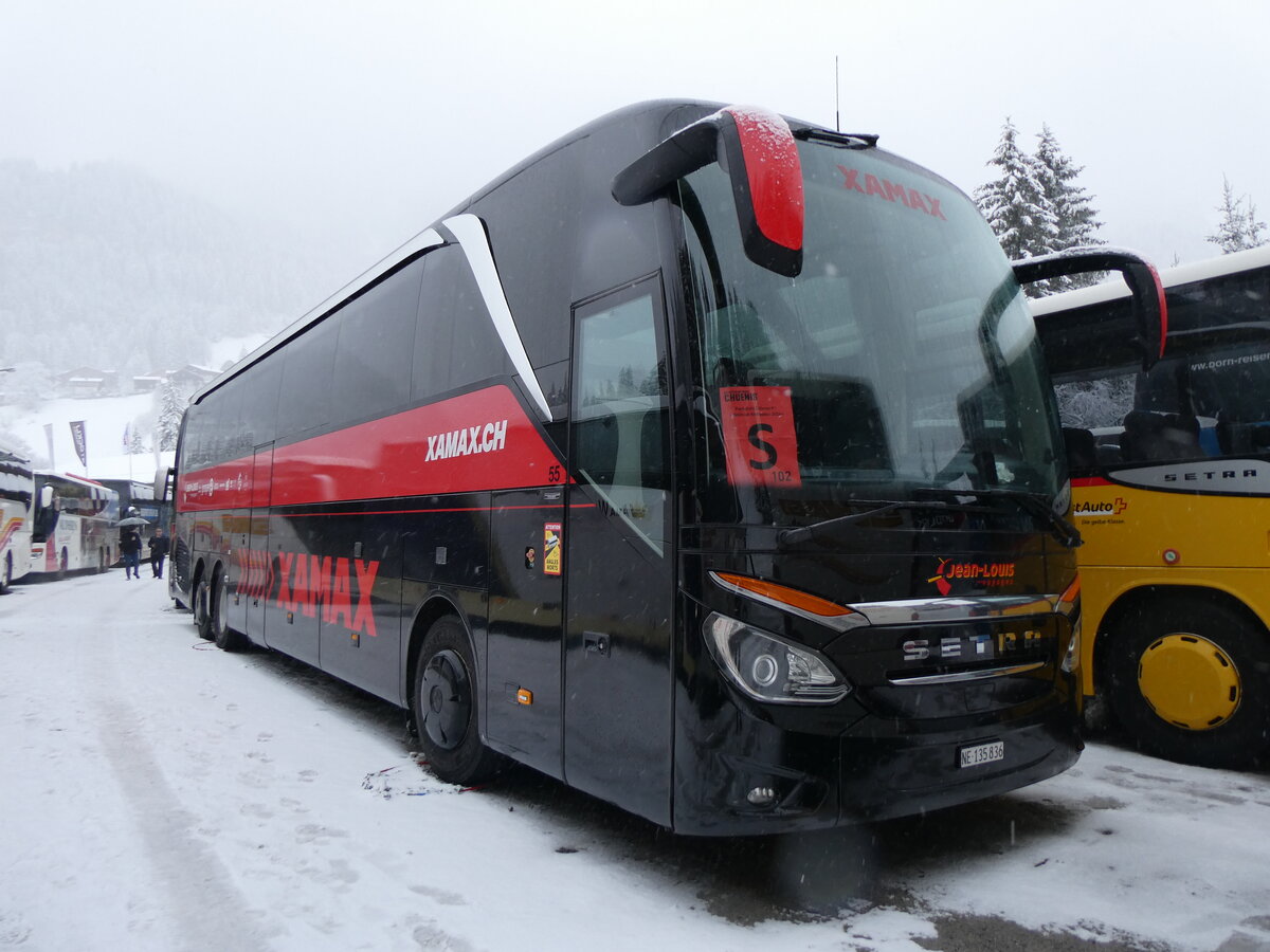 (258'361) - Jean-Louis, Ftigny - Nr. 55/NE 135'836 - Setra am 6. Januar 2024 in Adelboden, ASB