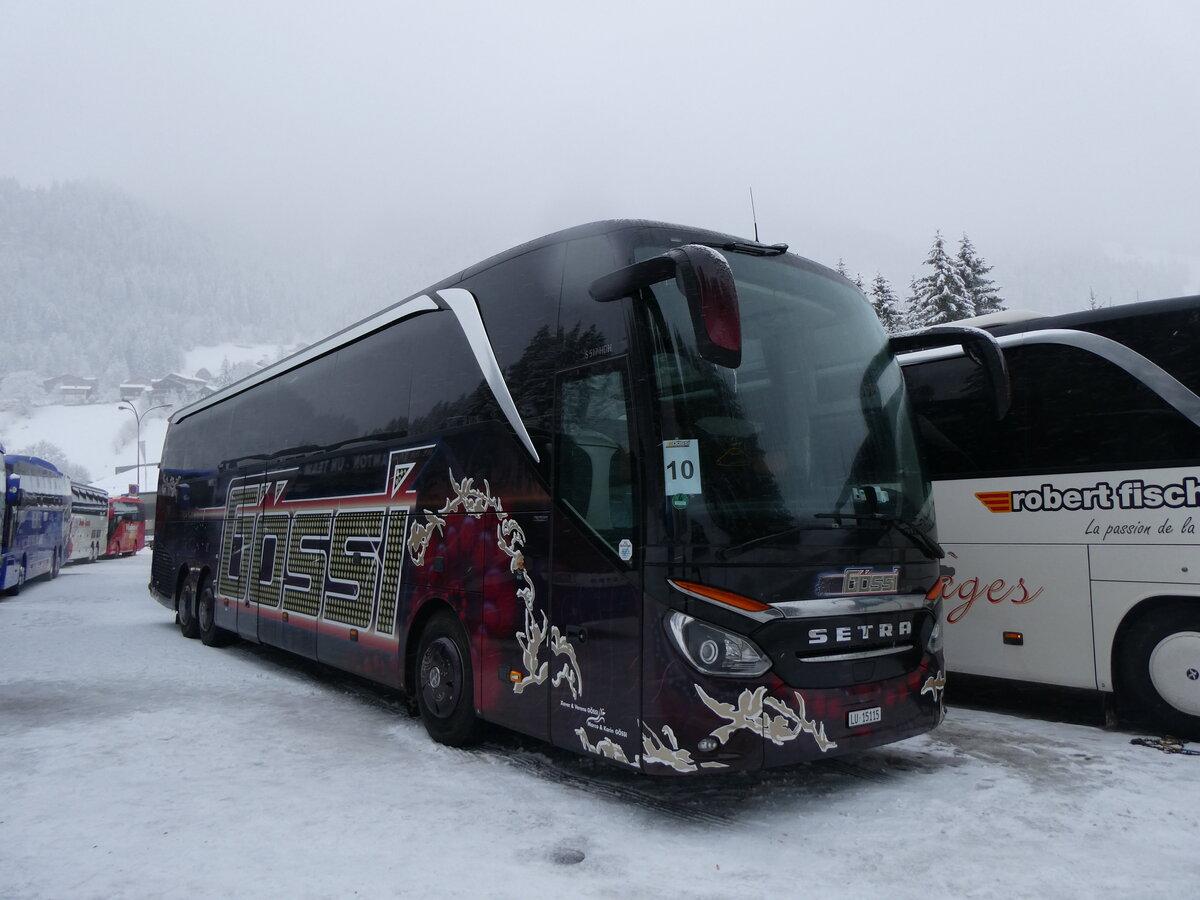 (258'363) - Gssi, Horw - LU 15'115 - Setra am 6. Januar 2024 in Adelboden, ASB