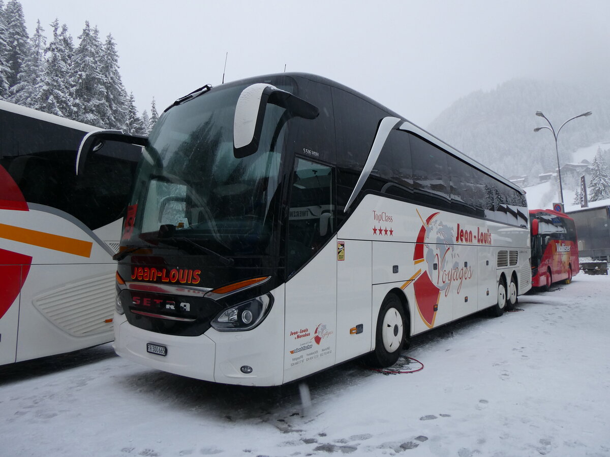 (258'368) - Jean-Louis, Ftigny - Nr. 52/FR 300'665 - Setra am 6. Januar 2024 in Adelboden, ASB