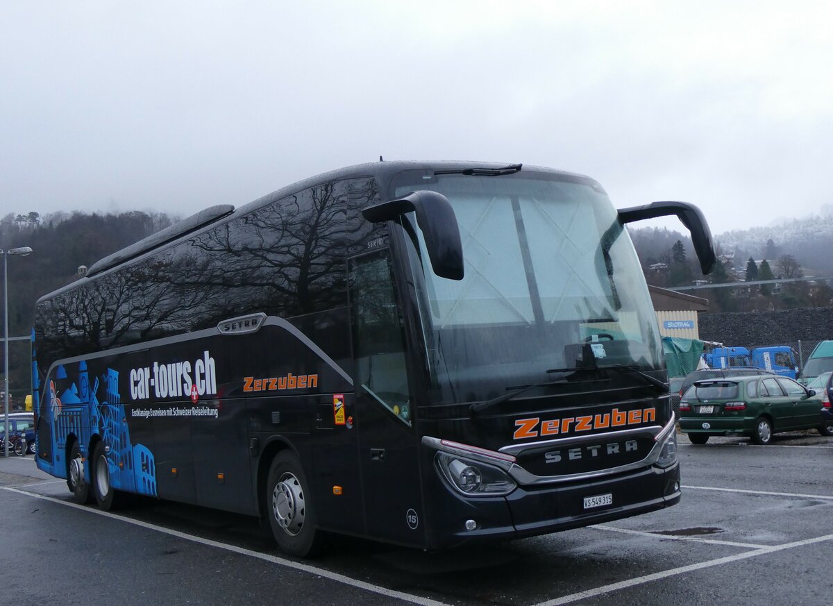 (258'476) - Zerzuben, Visp-Eyholz - Nr. 15/VS 549'315 - Setra am 7. Januar 2024 in Thun, Seestrasse