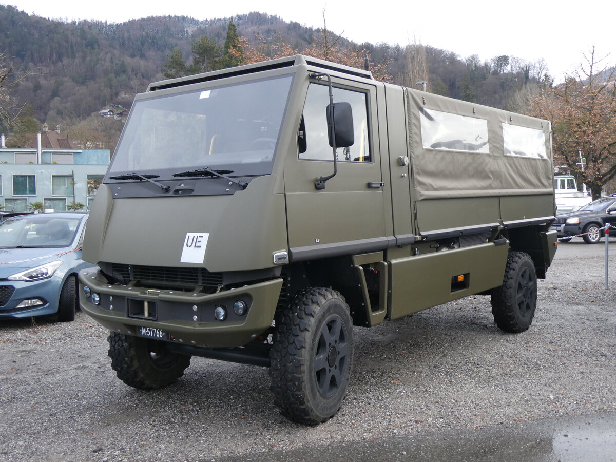 (258'743) - Schweizer Armee - M+57'766 - Mowag am 15. Januar 2024 in Thun, Rosenau