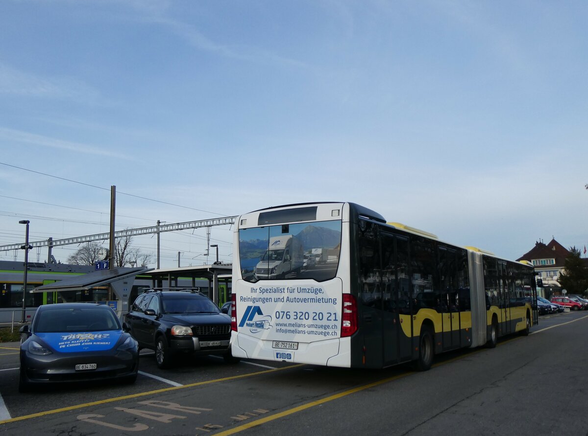 (258'912) - STI Thun - Nr. 161/BE 752'161 - Mercedes am 26. Januar 2024 in Thun, CarTerminal