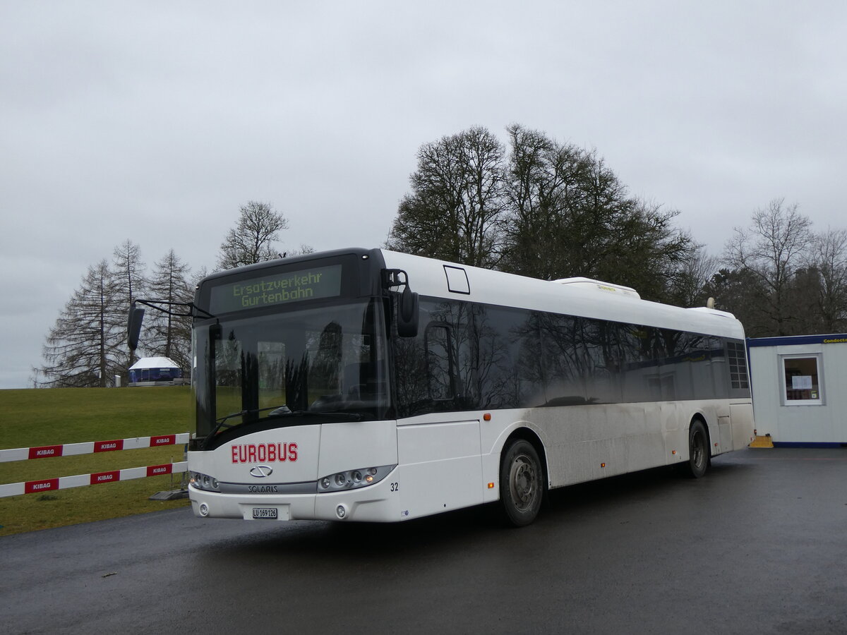 (259'211) - ARAG Ruswil - Nr. 32/LU 169'126 - Solaris am 8. Februar 2024 in Gurten, Gurten-Kulm (Einsatz Gurtenbahn)