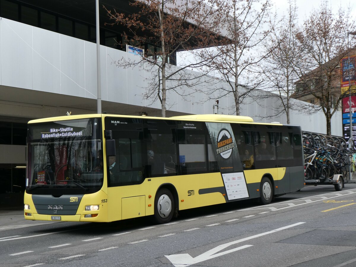 (259'444) - STI Thun - Nr. 153/BE 801'153 - MAN am 18. Februar 2024 in Thun, Grabengut