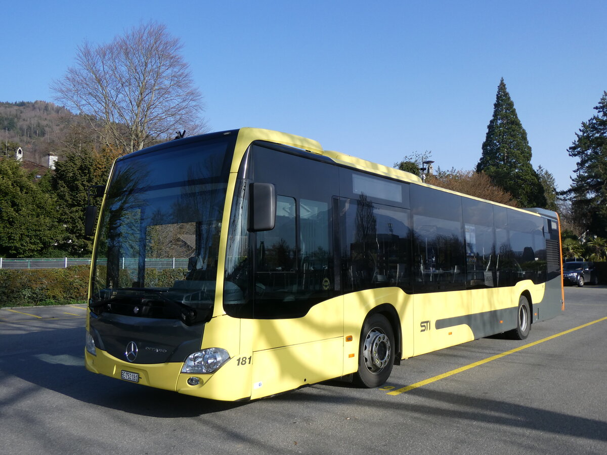 (259'835) - STI Thun - Nr. 181/BE 752'181 - Mercedes am 29. Februar 2024 bei der Schifflndte Thun