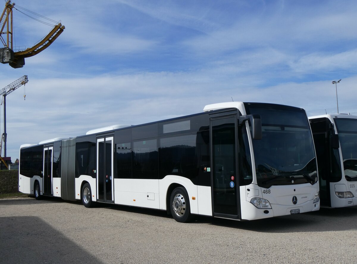 (259'865) - Intertours, Domdidier - Nr. 468/FR 300'468 - Mercedes (ex Nr. 201) am 2. Mrz 2024 in Domdidier, Garage