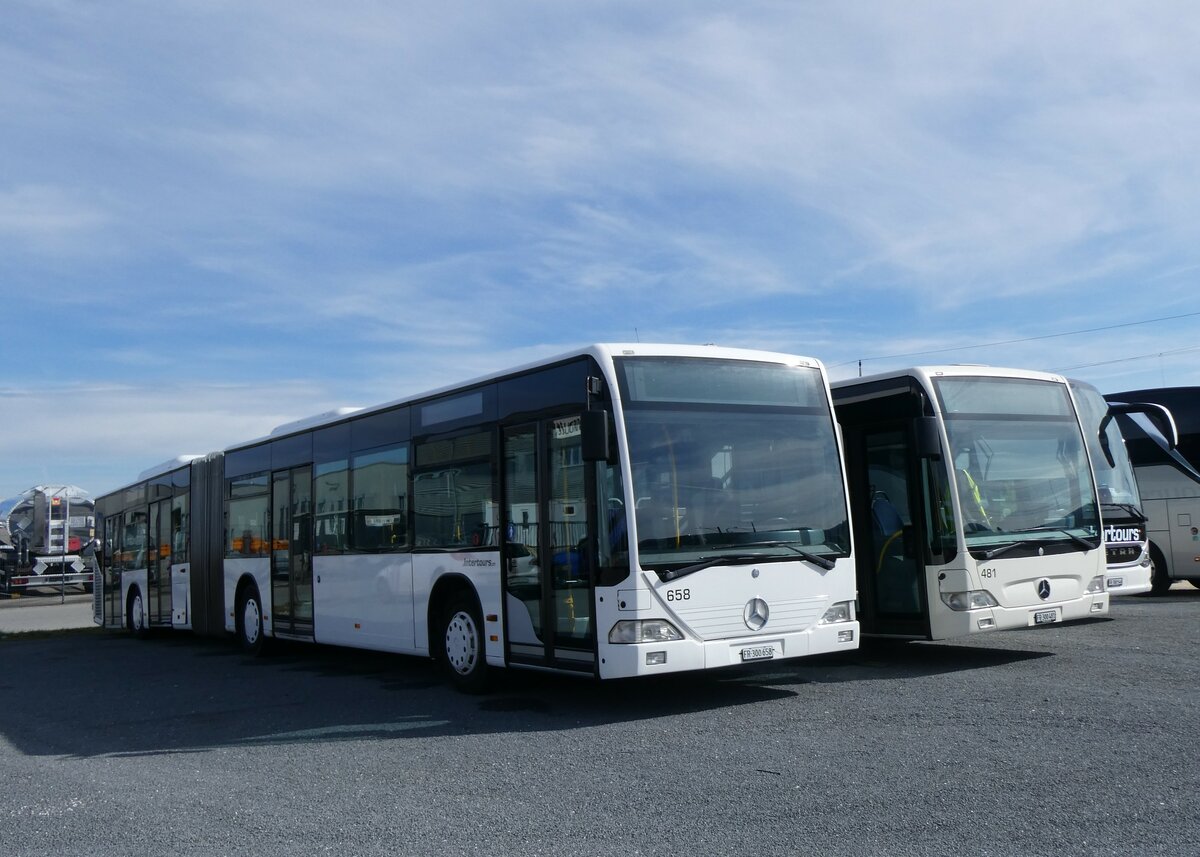 (259'876) - Intertours, Domdidier - Nr. 658/FR 300'658 - Mercedes (ex Nr. 206; ex VZO Grningen Nr. 51) am 2. Mrz 2024 in Domdidier, Garage 