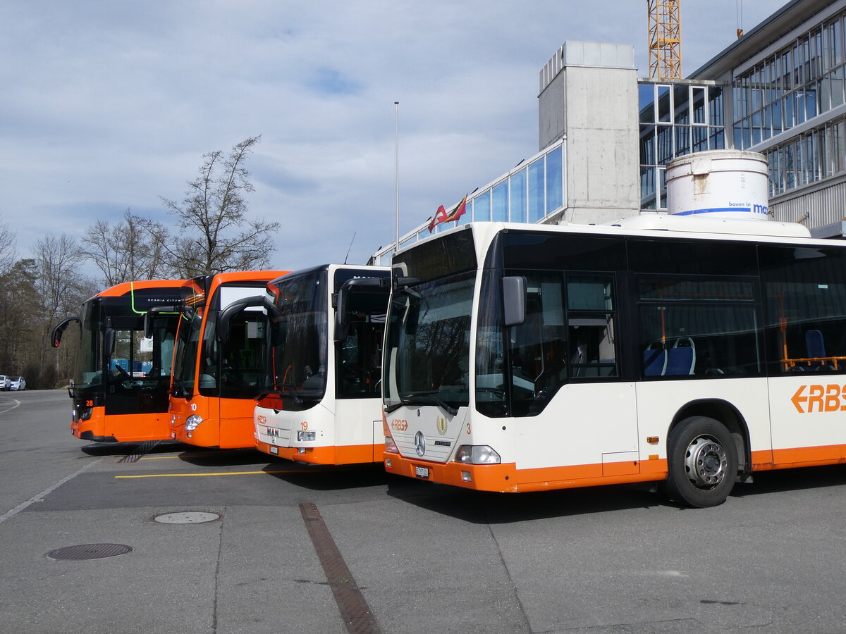 (259'941) - RBS Worblaufen - Nr. 3/BE 767'003 - Mercedes am 3. Mrz 2024 in Worblaufen, Garage (Teilaufnahme)