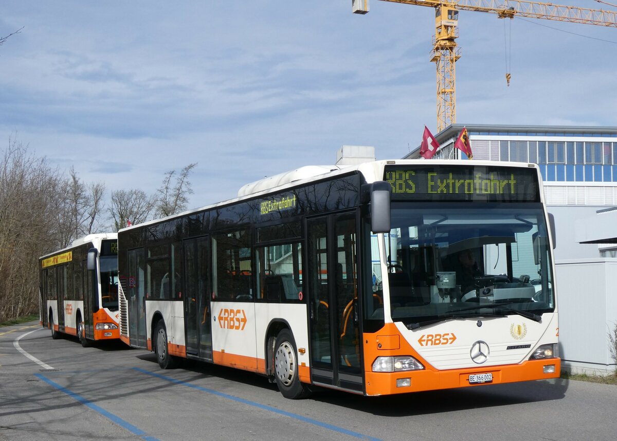 (259'975) - RBS Worblaufen Nr. 2/BE 366'002 - Mercedes am 3. Mrz 2024 in Worblaufen, Hubelgutstrasse