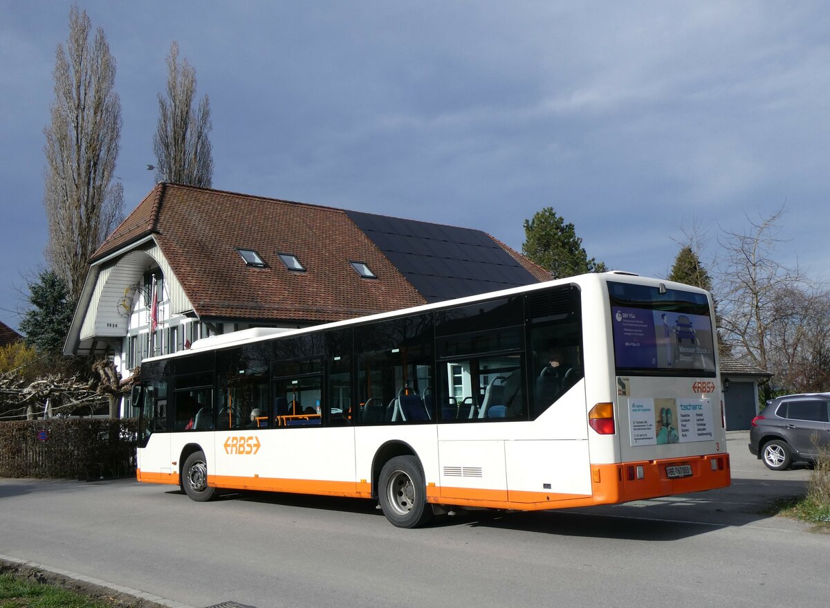 (260'013) - RBS Worblaufen - Nr. 3/BE 767'003 - Mercedes am 3. Mrz 2024 in Mattstetten, Rssli