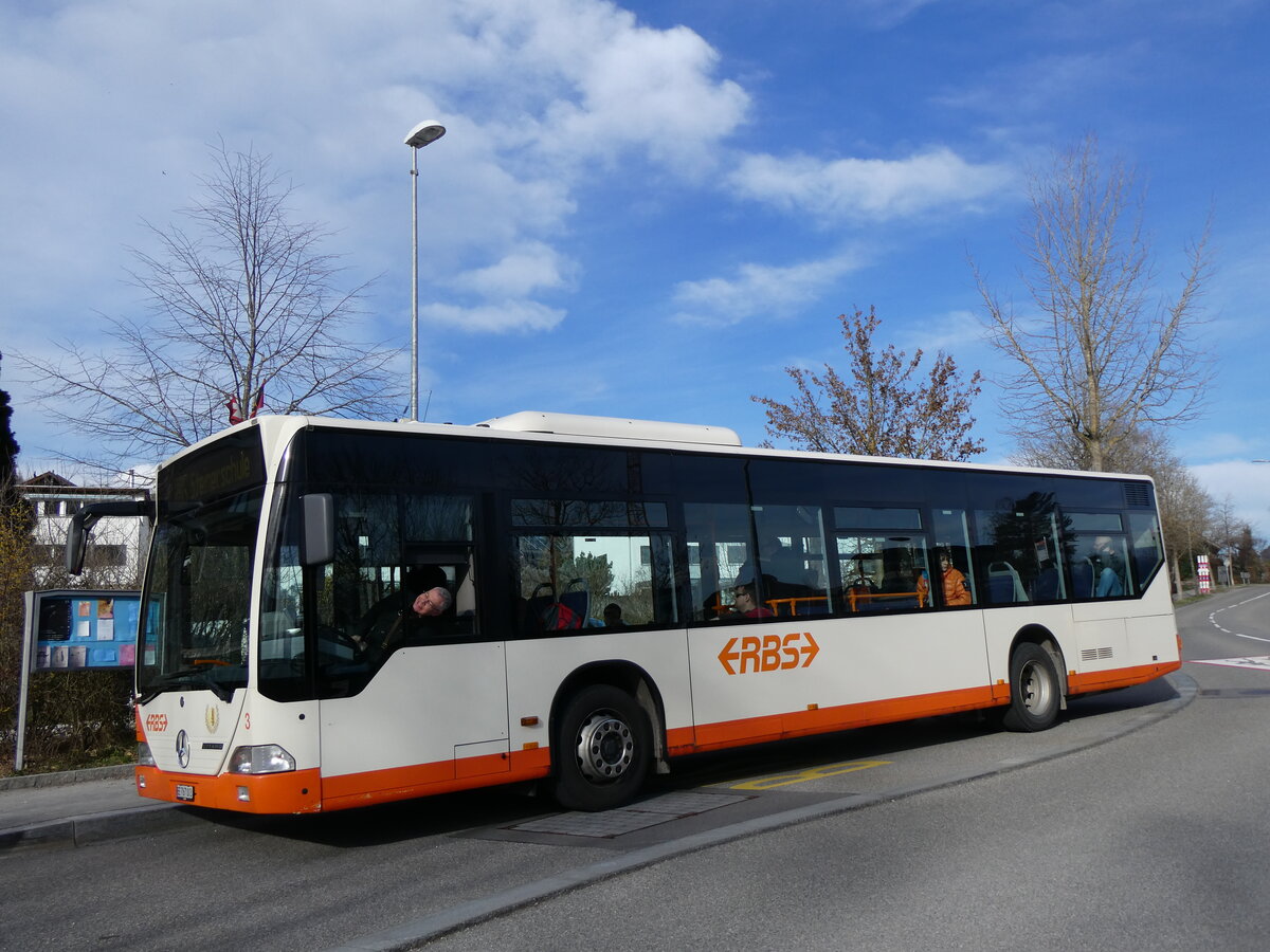 (260'048) - RBS Worblaufen - Nr. 3/BE 767'003 - Mercedes am 3. Mrz 2024 in Ittigen, Mannenberg