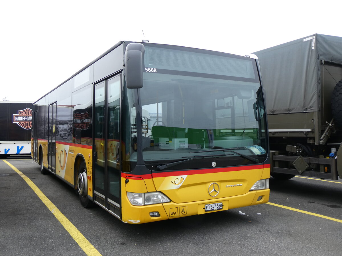 (260'438) - CarPostal Ouest - VD 547'860/PID 5668 - Mercedes (ex ARCC Aubonne) am 17. Mrz 2024 in Kerzers, Interbus