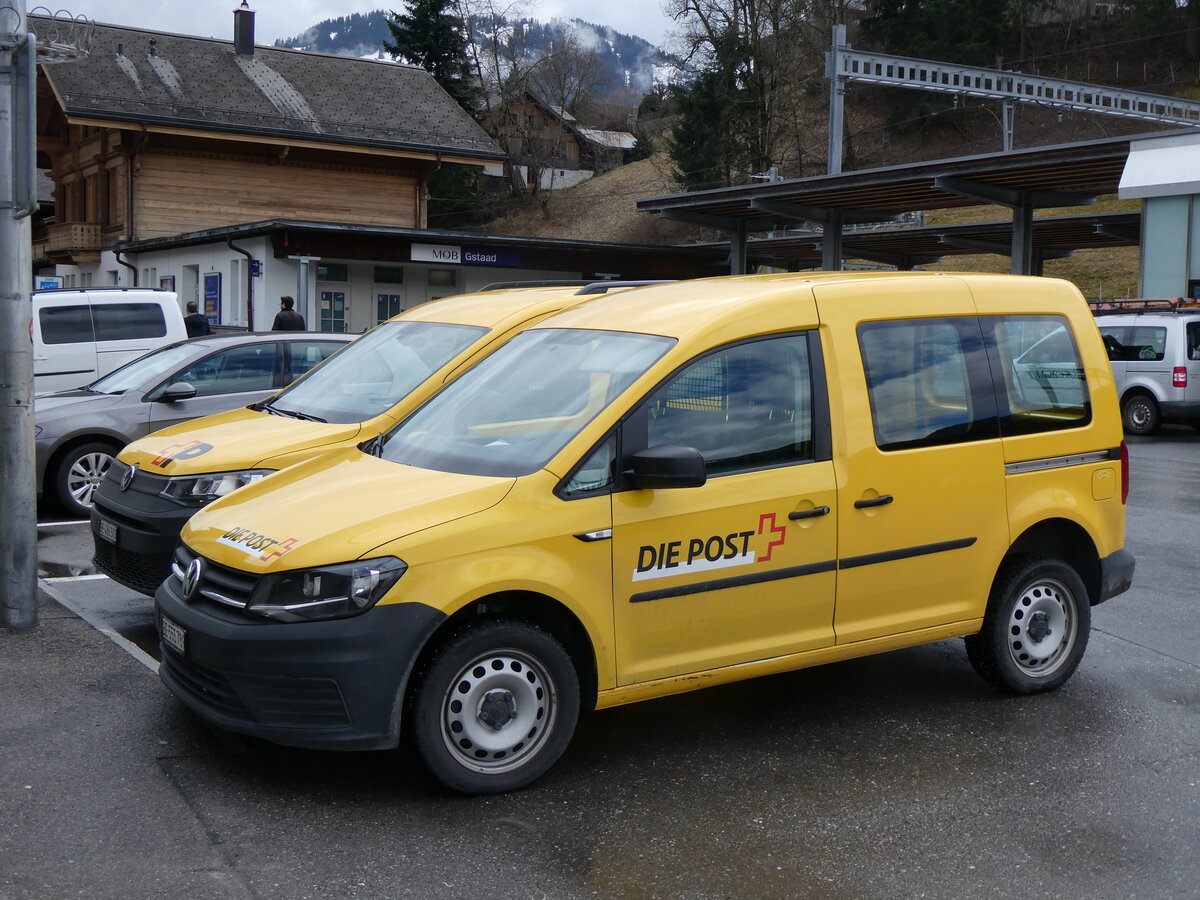 (260'593) - Die Post - BE 555'789 - VW am 21. M�rz 2024 in Gstaad, Post (Altes Logo)