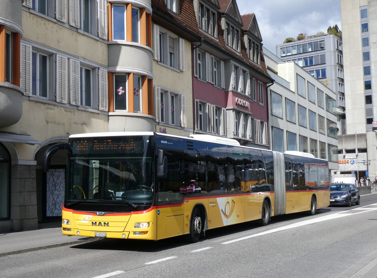 (260'779) - Indermhle, Rekingen - Nr. 140/AG 485'616/PID 10'548 - MAN am 28. Mrz 2024 beim Bahnhof Brugg