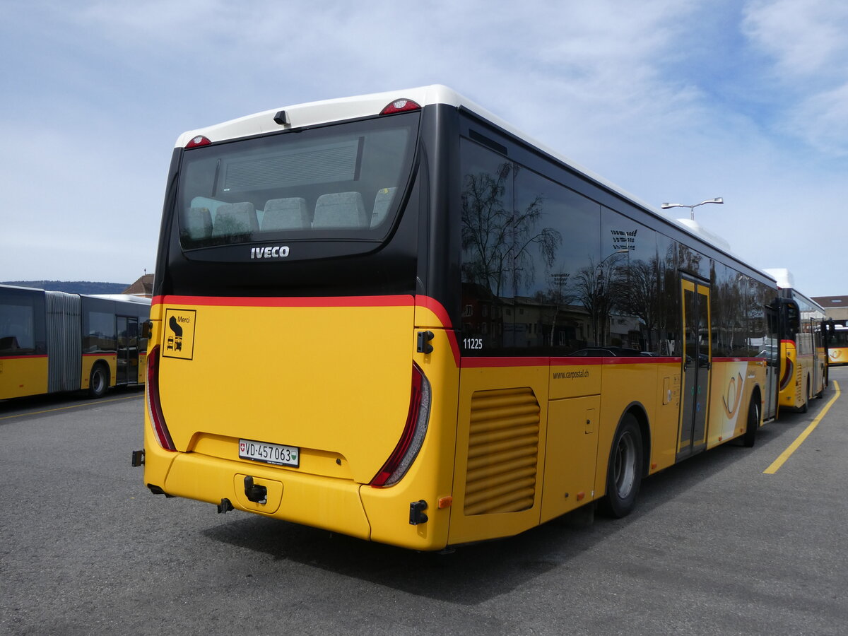 (260'832) - CarPostal Ouest - VD 457'063/PID 11'225 - Iveco am 29. Mrz 2024 in Yverdon, Garage