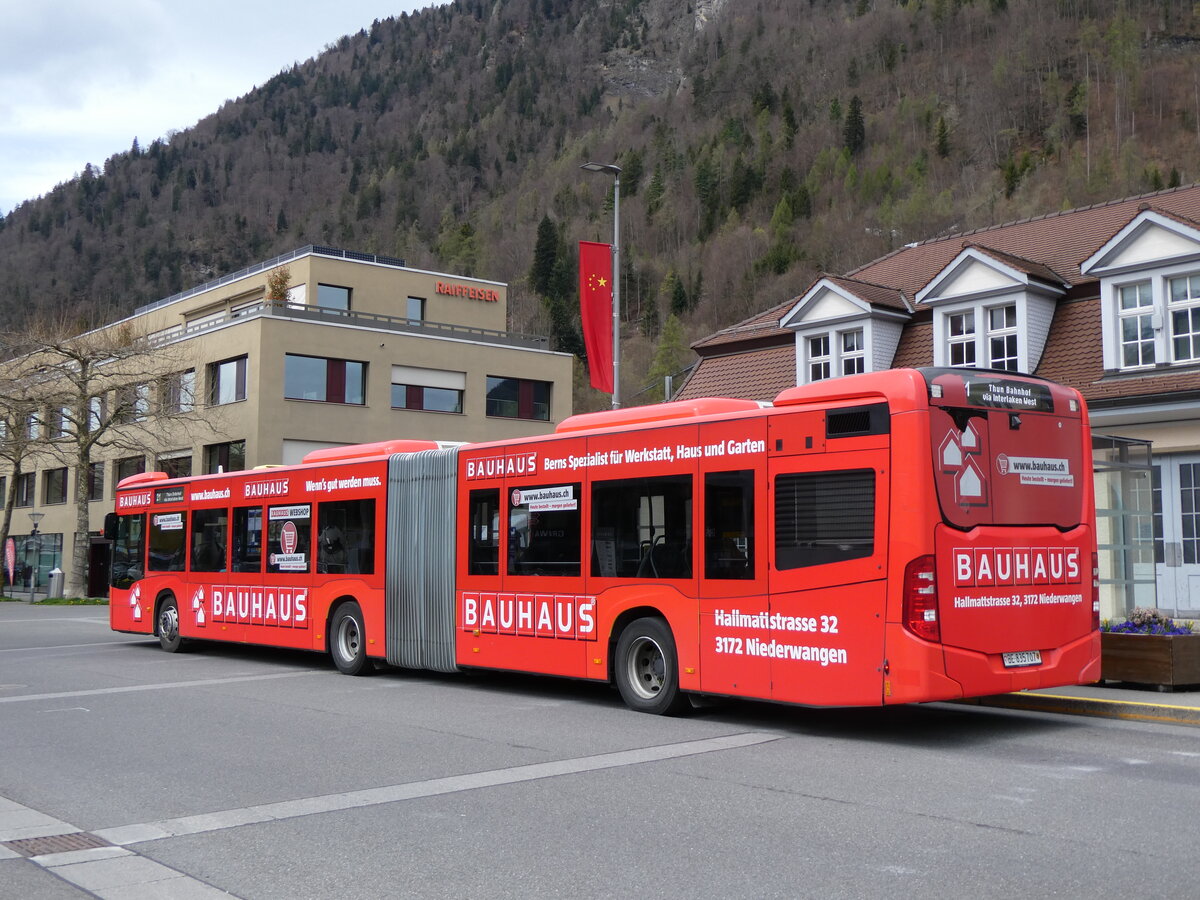 (260'976) - STI Thun - Nr. 707/BE 835'707 - Mercedes am 4. April 2024 beim Bahnhof Interlaken Ost