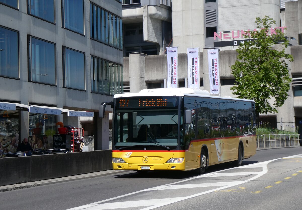 (261'769) - PostAuto Nordschweiz - AG 428'667/PID 4997 - Mercedes am 27. April 2024 beim Bahnhof Brugg