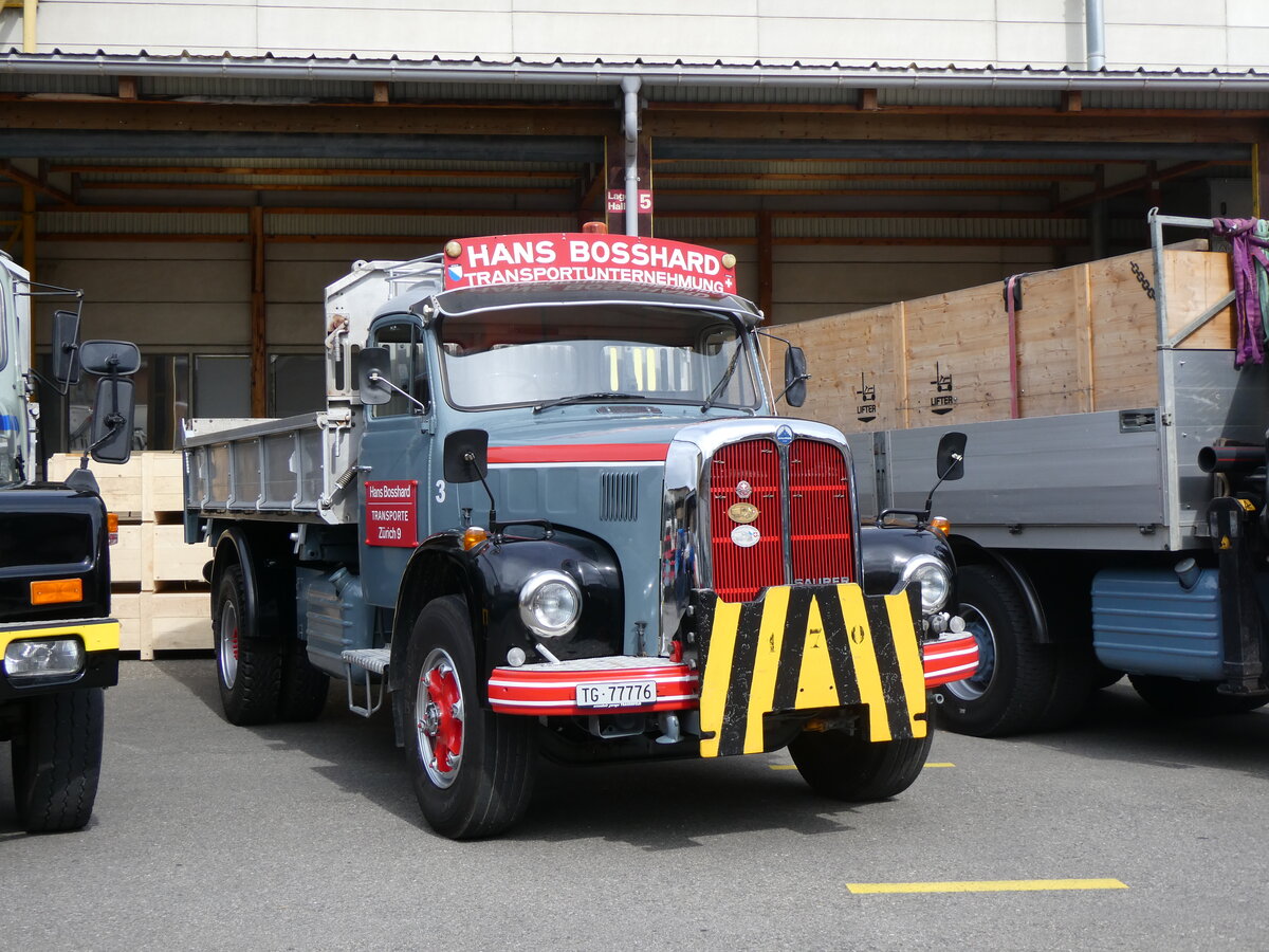 (261'898) - Bosshard, Z�rich - Nr. 3/TG 77'776 - Saurer am 4. Mai 2024 in Attikon, Wegm�ller