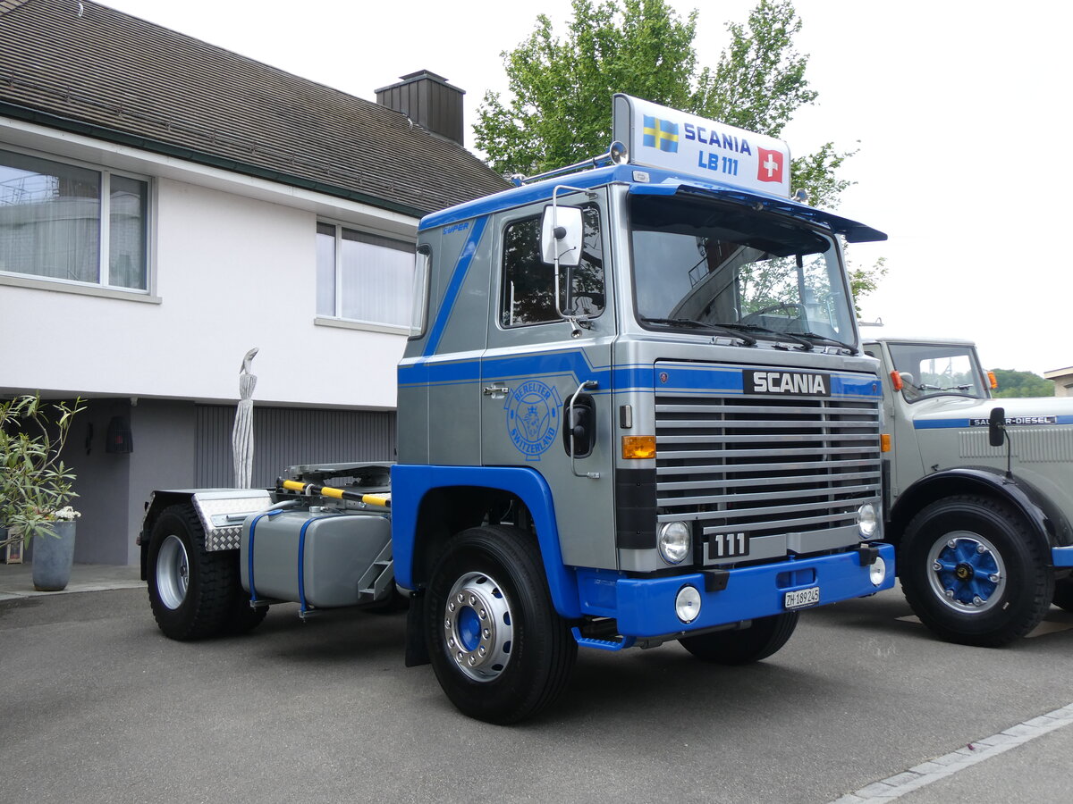 (261'950) - Bereuter, Volketswil - ZH 189'245 - Scania am 4. Mai 2024 in Attikon, Wegm�ller