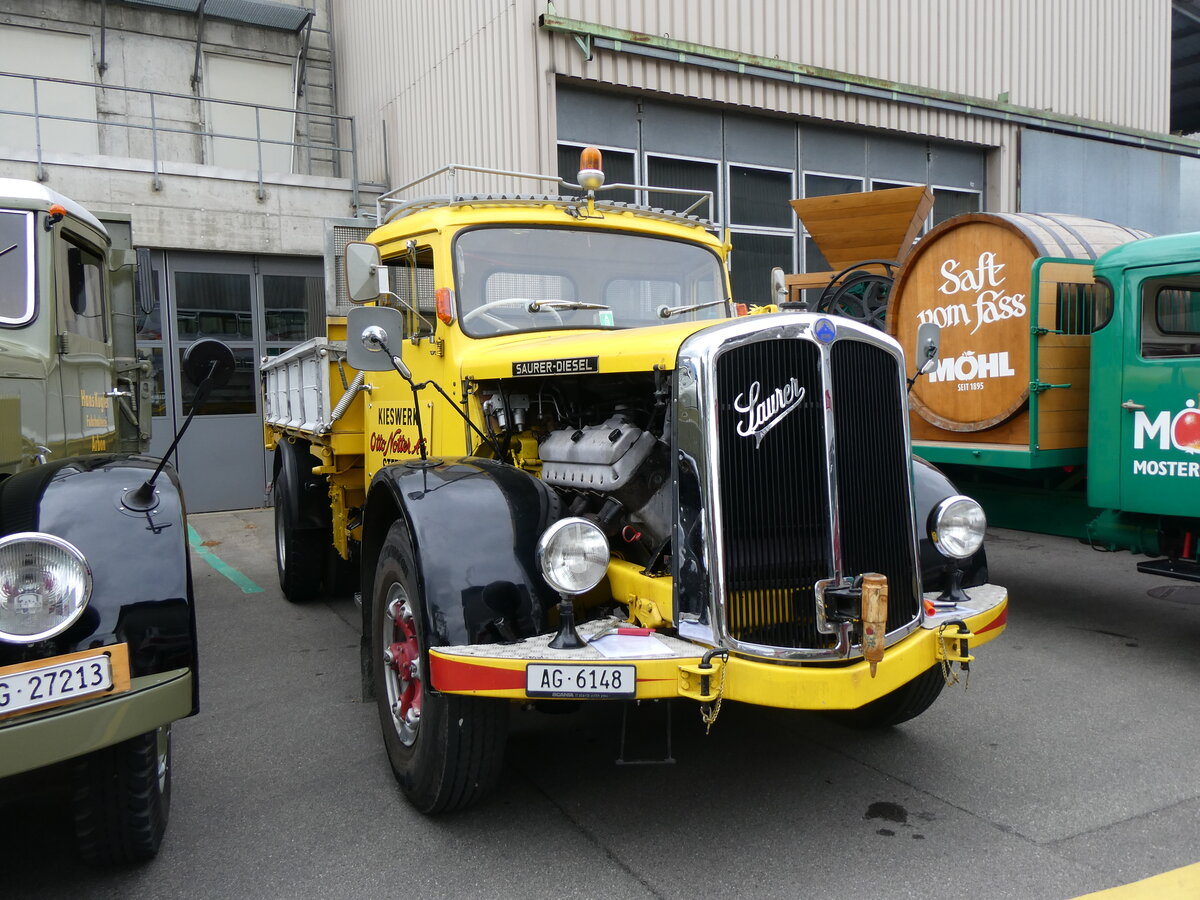 (261'955) - Notter, Stetten - AG 6148 - Saurer am 4. Mai 2024 in Attikon, Wegm�ller