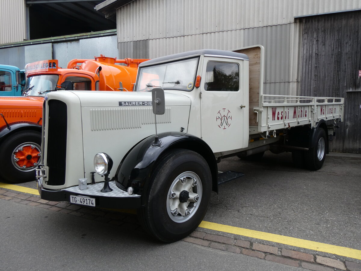 (261'965) - Wespi, W�lflingen - TG 49'174 - Saurer am 4. Mai 2024 in Attikon, Wegm�ller