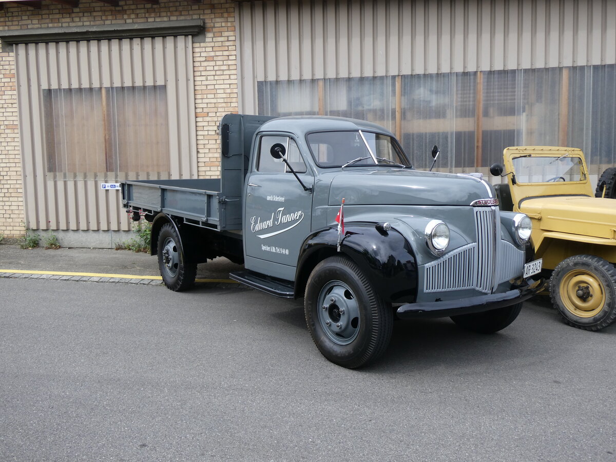 (261'990) - Tanner, Speicher - AR 3243 - Studebaker am 4. Mai 2024 in Attikon, Wegm�ller