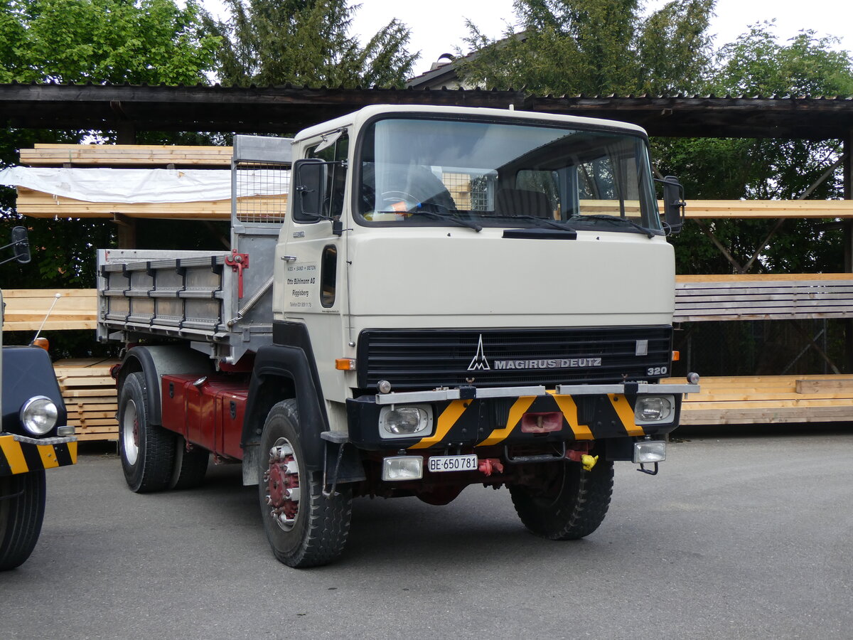 (262'084) - B�hlmann, Riggisberg - BE 650'781 - Magirus-Deutz am 4. Mai 2024 in Attikon, Wegm�ller 