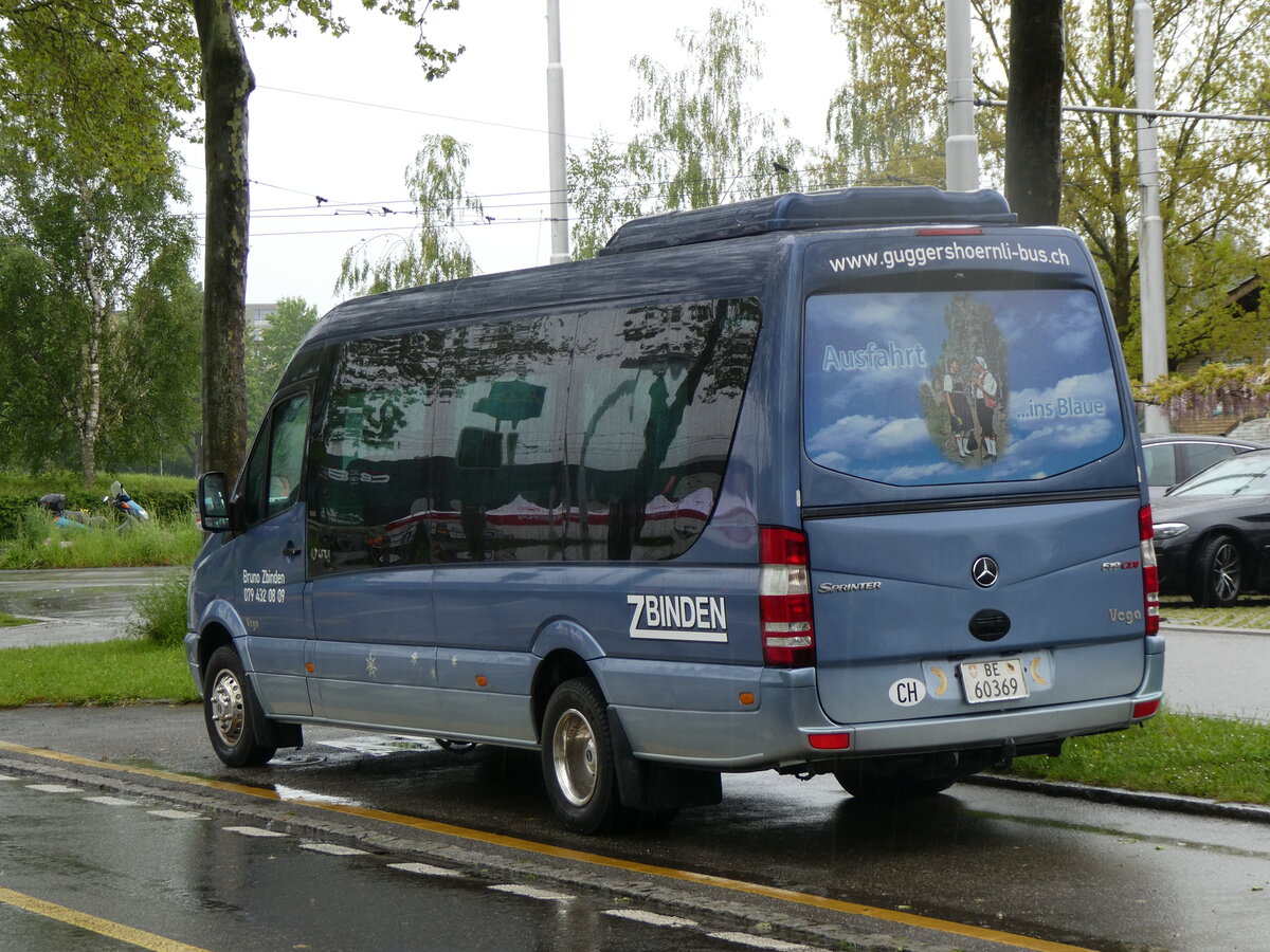 (262'182) - Zbinden, Guggisberg - BE 60'369 - Mercedes/UNVI am 6. Mai 2024 in Bern, Guisanplatz