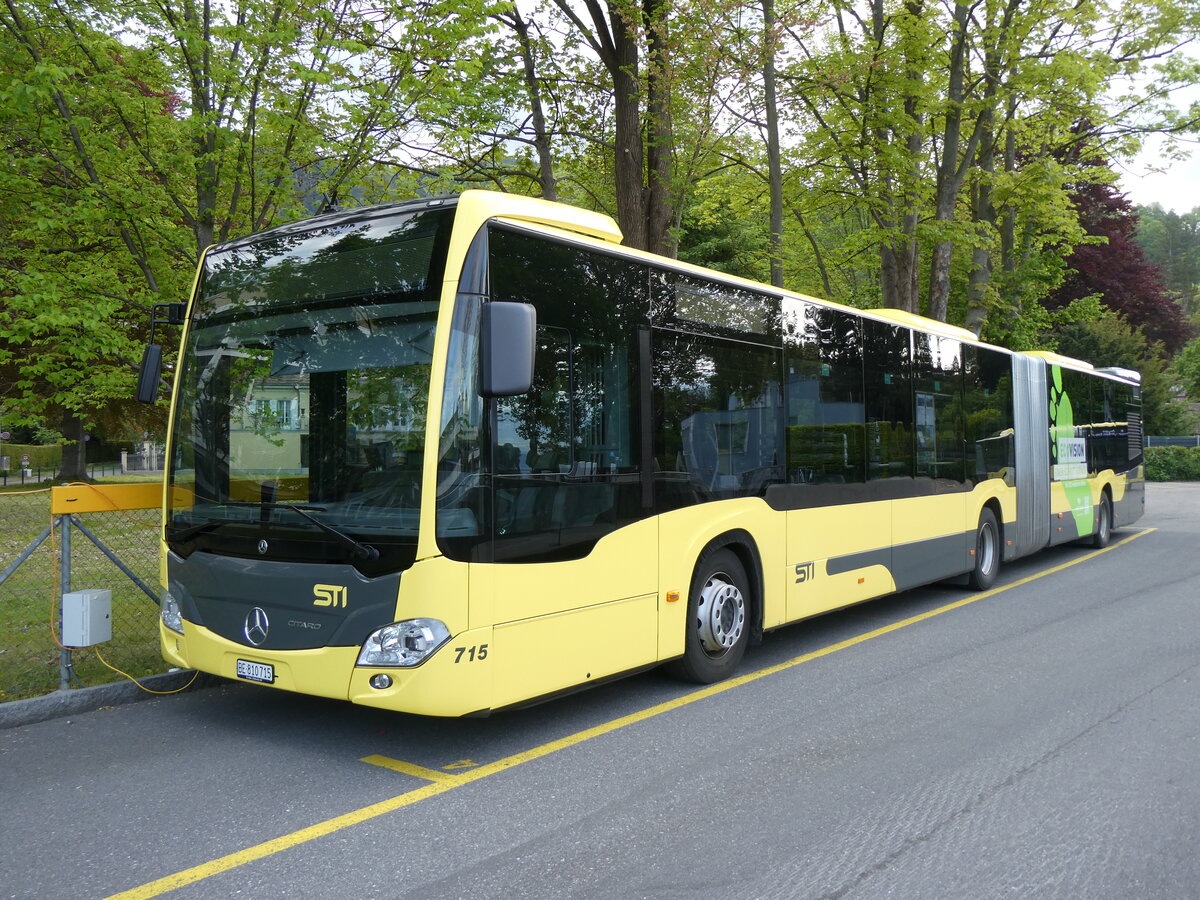 (262'298) - STI Thun - Nr. 715/BE 810'715 - Mercedes am 12. Mai 2024 bei der Schifflndte Thun