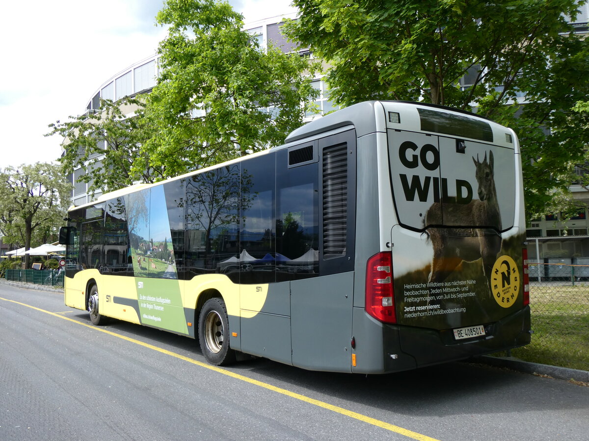 (262'368) - STI Thun - Nr. 501/BE 408'501 - Mercedes am 14. Mai 2024 bei der Schifflndte Thun