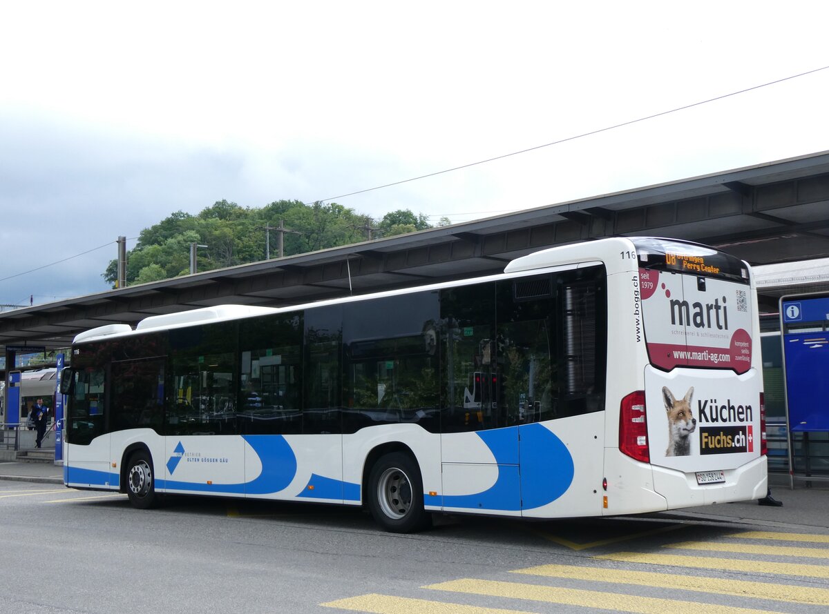 (262'417) - BOGG Wangen b.O. - Nr. 116/SO 158'244 - Mercedes am 16. Mai 2024 beim Bahnhof Olten