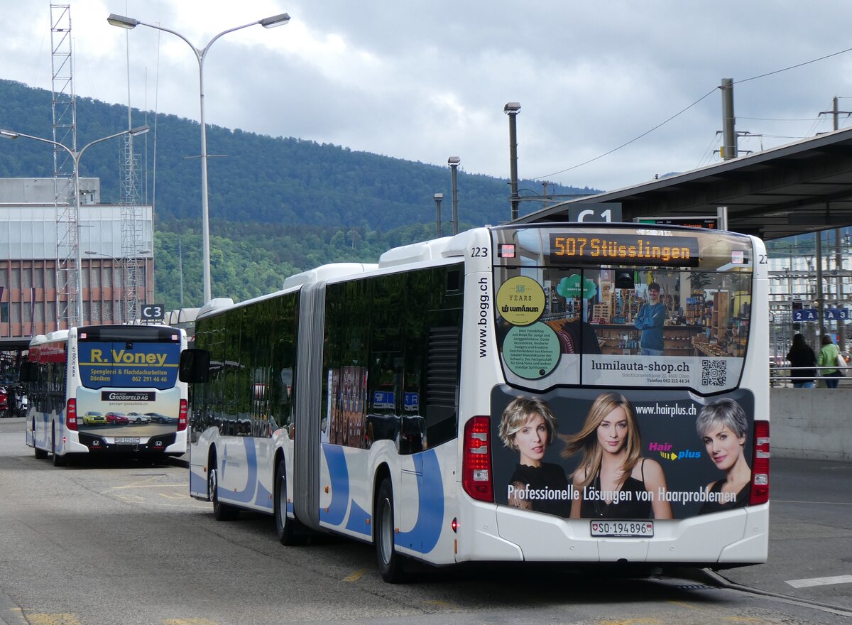 (262'435) - BOGG Wangen b.O. - Nr. 223/SO 194'896 - Mercedes am 16. Mai 2024 beim Bahnhof Olten