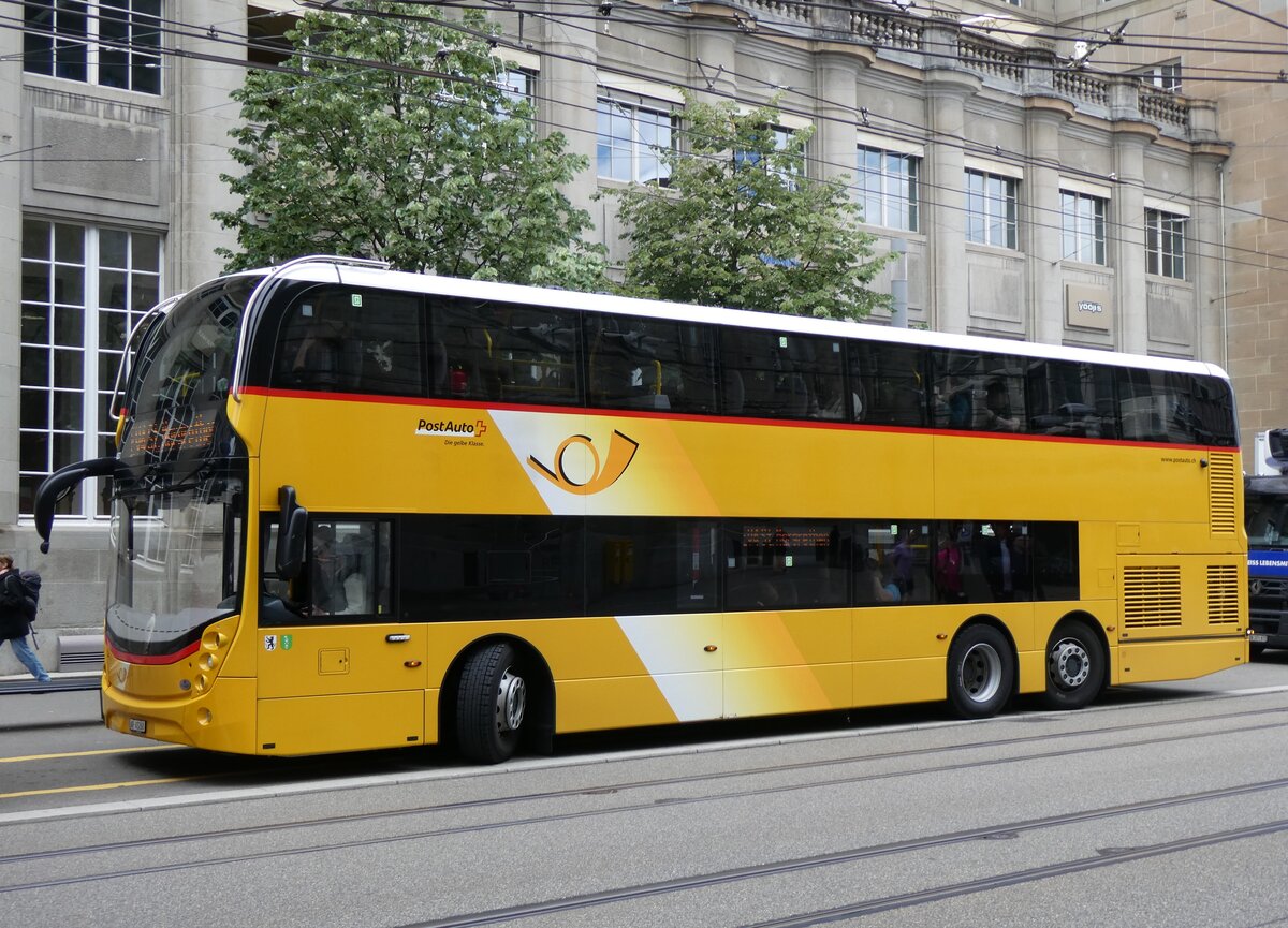 (262'868) - PostAuto Ostschweiz - AR 45'268/PID 11'037 - Alexander Dennis am 24. Mai 2024 beim Bahnhof St. Gallen